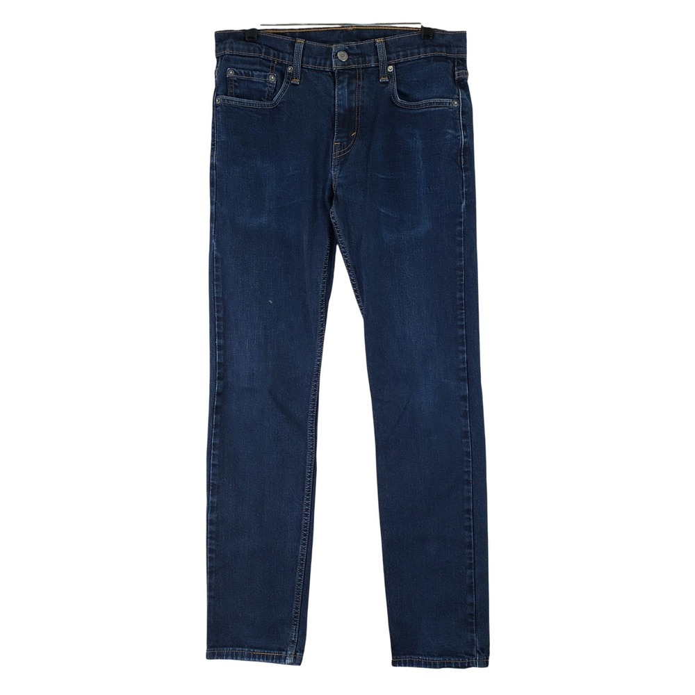 Levis 502 Regular Taper Jeans Mens 30x32 (Fits 30x30) Blue Stretch Denim